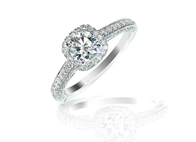 Halo Engagement Ring Image